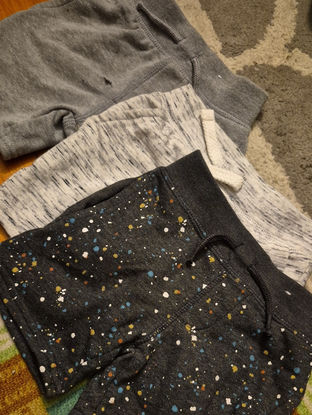 2T. 3-Pack Boys Gray & Speckled Sweatshorts